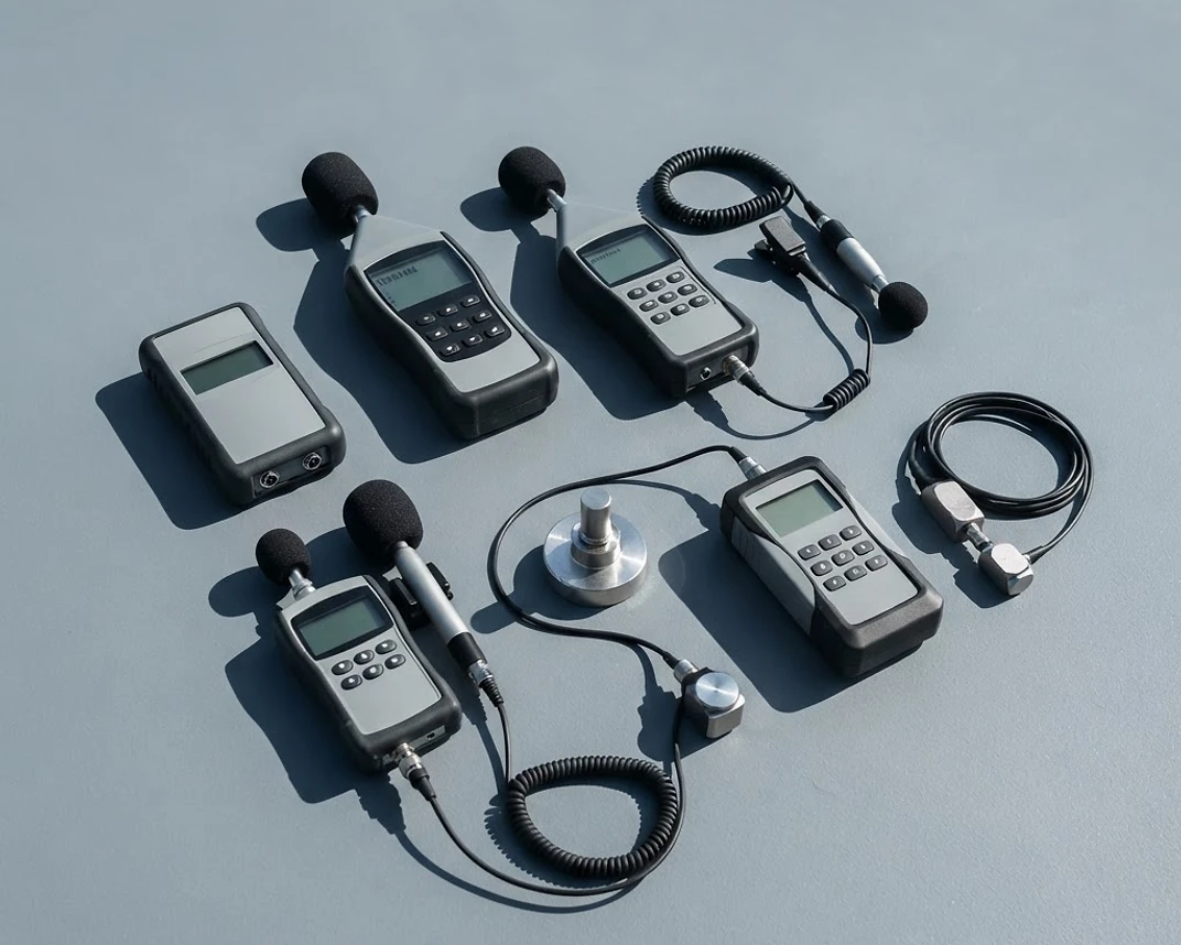 Sound and vibration monitoring equipment ready for rental